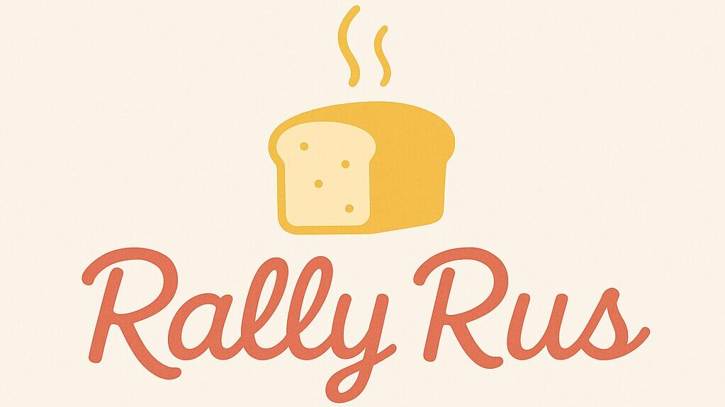 Rally Rus logo with bread icon and slogan